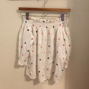 This is a strapless top from the Gap